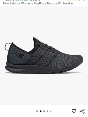 New Balance FuelCore Nergize V1 Black Sneakers Size 5